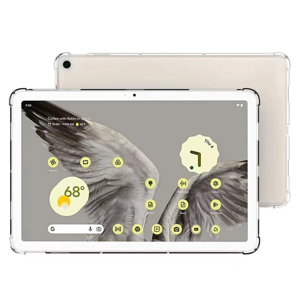 Transparent Tablet Case for Google Pixel Tablet , Reinforced Corners Anti-drop Soft TPU Cover - 2