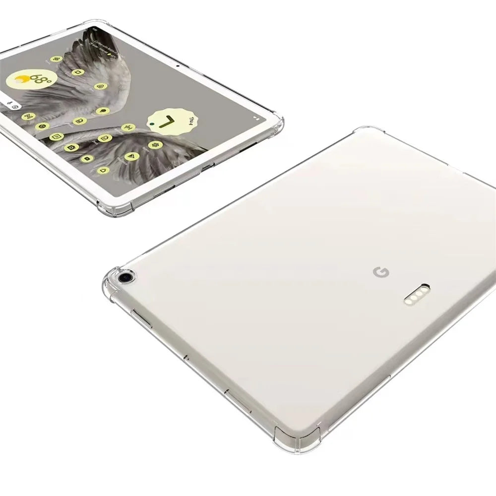 Transparent Tablet Case for Google Pixel Tablet , Reinforced Corners Anti-drop Soft TPU Cover - 4