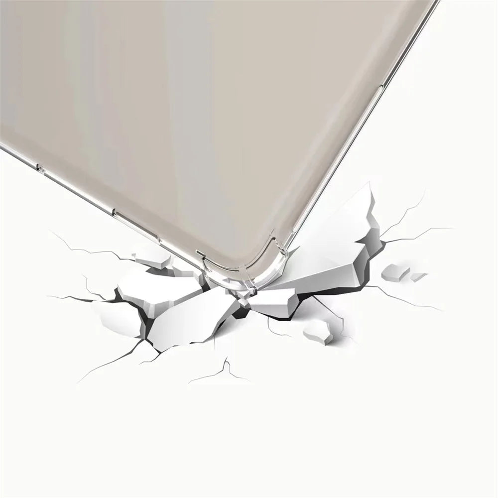 Transparent Tablet Case for Google Pixel Tablet , Reinforced Corners Anti-drop Soft TPU Cover - 6