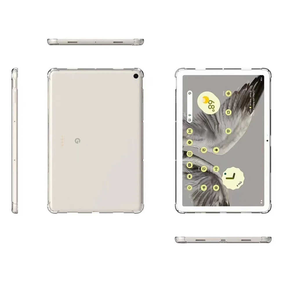 Transparent Tablet Case for Google Pixel Tablet , Reinforced Corners Anti-drop Soft TPU Cover - 7