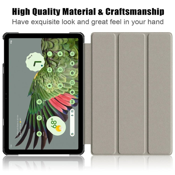 Pattern Printed Shockproof Case for Google Pixel Tablet Tri-fold Stand PU Leather Tablet Cover - Graffiti - 3