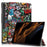 Tablet Leather Case for Samsung Galaxy Tab S10 Ultra Wi-Fi SM-X920 SM-X926B / Tab S9 Ultra SM-X910 M-X916B SM-X918 , Tri-Fold Stand Pattern Printed Cover - Graffiti - 1