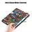 Tablet Leather Case for Samsung Galaxy Tab S10 Ultra Wi-Fi SM-X920 SM-X926B / Tab S9 Ultra SM-X910 M-X916B SM-X918 , Tri-Fold Stand Pattern Printed Cover - Graffiti - 5