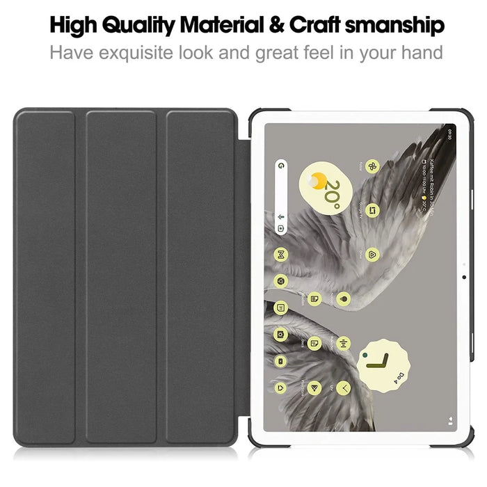 Trifold Stand PU Leather Case for Google Pixel Tablet , Pattern Printing Protective Tablet Cover - Horse - 2