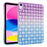 For iPad (2025) / 10.9 (2022) Shockproof TPU Case Braided Gradient Glitter Anti-Drop Tablet Protector - Purple / Blue - 1