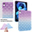 For iPad (2025) / 10.9 (2022) Shockproof TPU Case Braided Gradient Glitter Anti-Drop Tablet Protector - Purple / Blue - 6