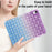 For iPad (2025) / 10.9 (2022) Shockproof TPU Case Braided Gradient Glitter Anti-Drop Tablet Protector - Purple / Blue - 7