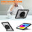 Kickstand Tablet Case for iPad (2025) / 10.9 (2022) Rotary Hand Strap TPU+PC Tablet Cover - Black - 6