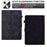 For Amazon Fire Max 11 Stand Folio Tablet Case Microfiber Leather Iron Tower Imprinted Smart Cover with Card Slot - Black - 5