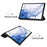 For Samsung Galaxy Tab S10 FE / S9 FE / S9 Tri-Fold Stand Folio Case PU Leather Auto Wake / Sleep Tablet Cover - Black - 6