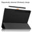 For Samsung Galaxy Tab S9 Ultra Tablet Case PU Leather Tri-fold Stand Smart Cover - Black - 4