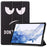 For Samsung Galaxy Tab S9 PU Leather Tablet Case Pattern Printing Trifold Stand Smart Auto Sleep / Wake Cover - Don't Touch Me - 1