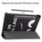 For Samsung Galaxy Tab S9 PU Leather Tablet Case Pattern Printing Trifold Stand Smart Auto Sleep / Wake Cover - Don't Touch Me - 4