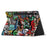 Rotating Stand Cover for Samsung Galaxy Tab S9 SM-X710, SM-X716B, SM-X718U PU Leather Pattern Printing Tablet Case - Graffiti - 4
