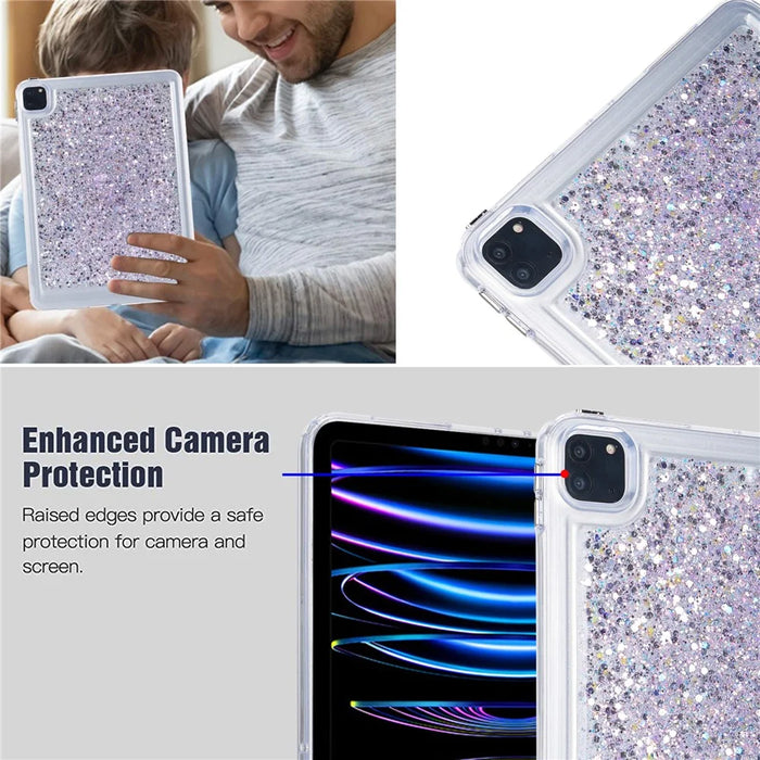 For iPad Pro 11 (2018) / (2020) / (2021) / (2022) Glitter Tablet Case TPU + PC Protective Tablet Cover - Style A - 5