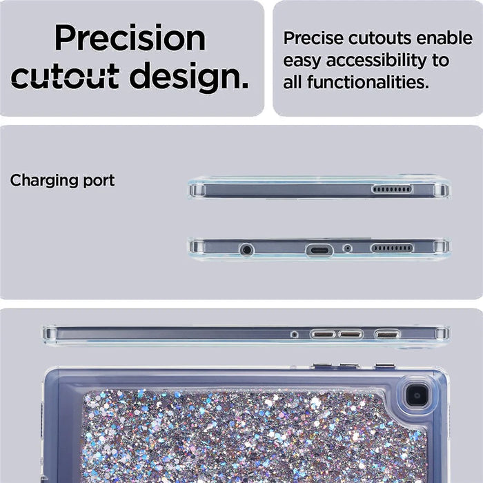 For Samsung Galaxy Tab A7 Lite 8.7-inch T225 / T220 Anti-drop Protective Tablet Case Glitter TPU + PC Cover - Style A - 6