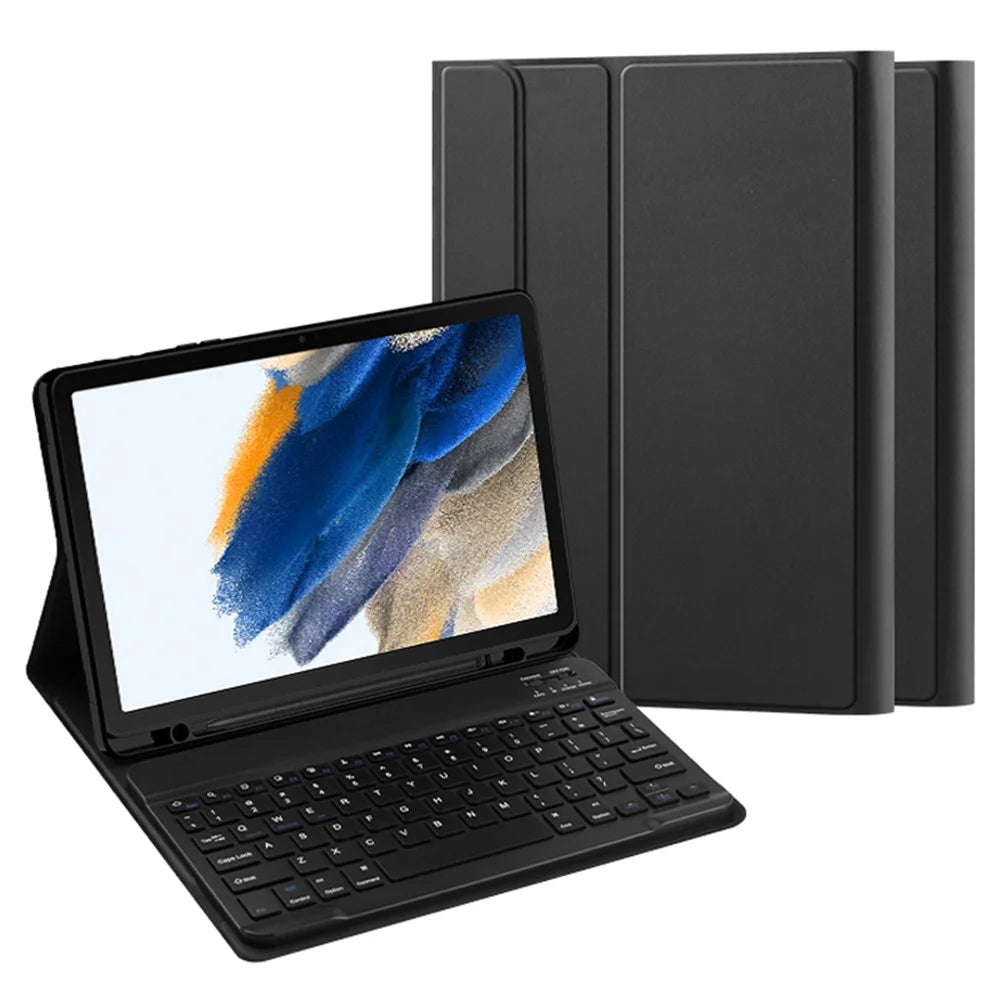 For Samsung Galaxy Tab A8 10.5 (2021) Leather Stand Tablet Case with Detachable Magnetic Wireless Keyboard (Without Touchpad) - 2