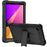 Kickstand Case for TCL Tab 8 LE 9137W / 9132W , Silicone + PC Drop-proof Tablet Cover - Black - 1