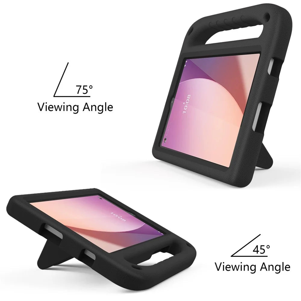 For Lenovo Tab M8 (4th Gen) 2024 TB-301XU / M8 (4th Gen) 2023 TB-300FU Hand Grip EVA Tablet Case Foldable Kickstand Tablet Cover - Black - 3