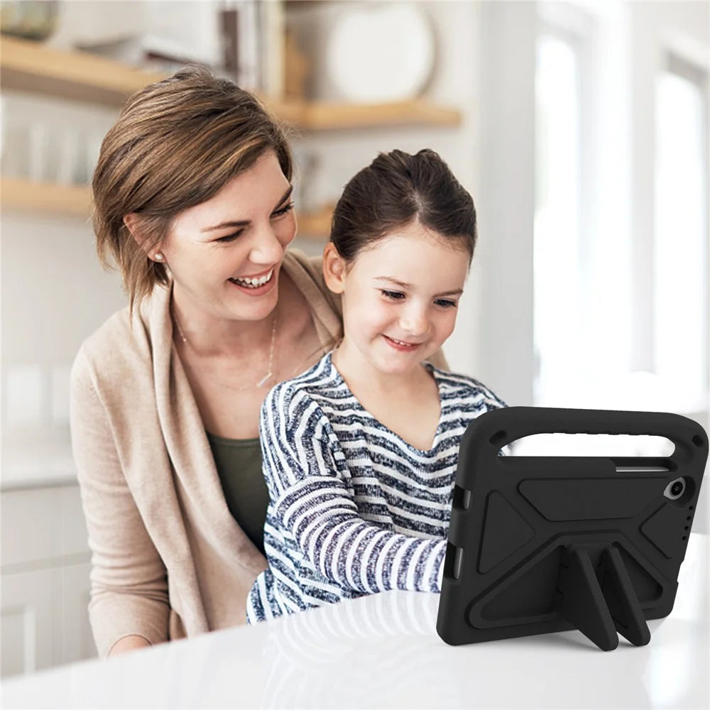 For Lenovo Tab M8 (4th Gen) 2024 TB-301XU / M8 (4th Gen) 2023 TB-300FU Hand Grip EVA Tablet Case Foldable Kickstand Tablet Cover - Black - 5