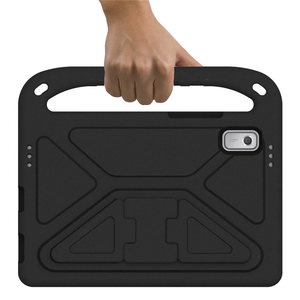 For Lenovo Tab M9 TB-310FU Kickstand Tablet Case Hand Grip EVA Shockproof Cover - Black - 4