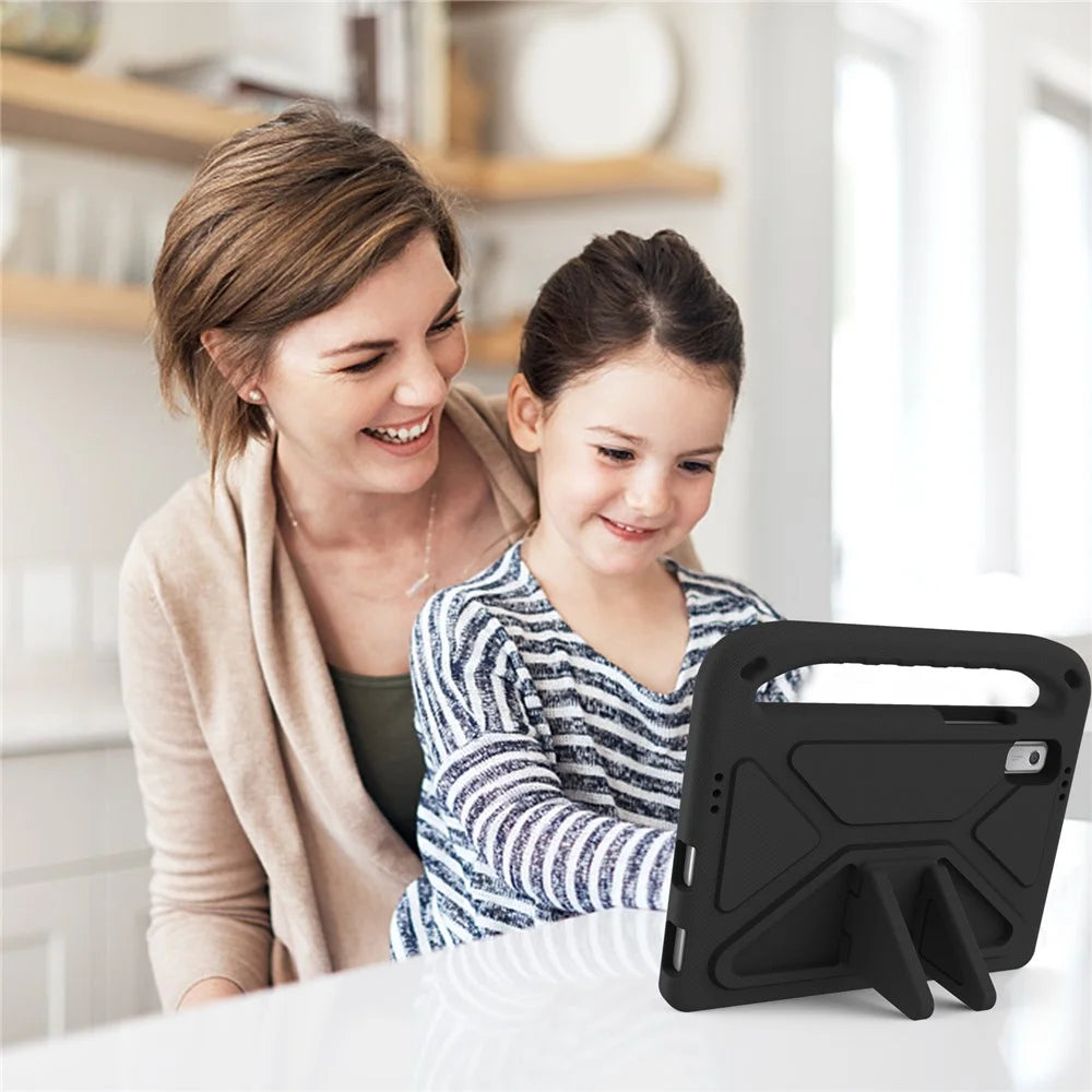 For Lenovo Tab M9 TB-310FU Kickstand Tablet Case Hand Grip EVA Shockproof Cover - Black - 5