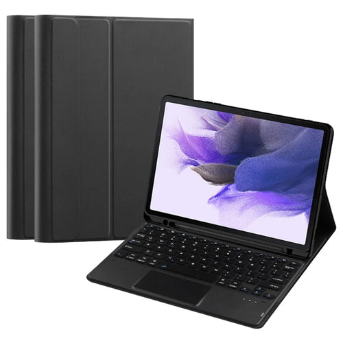 Stand Leather Case for Samsung Galaxy Tab S10+ / S9+  / S8+ / S7+ / S7 FE Detachable Keyboard with Pen Slot and Touchpad - 1