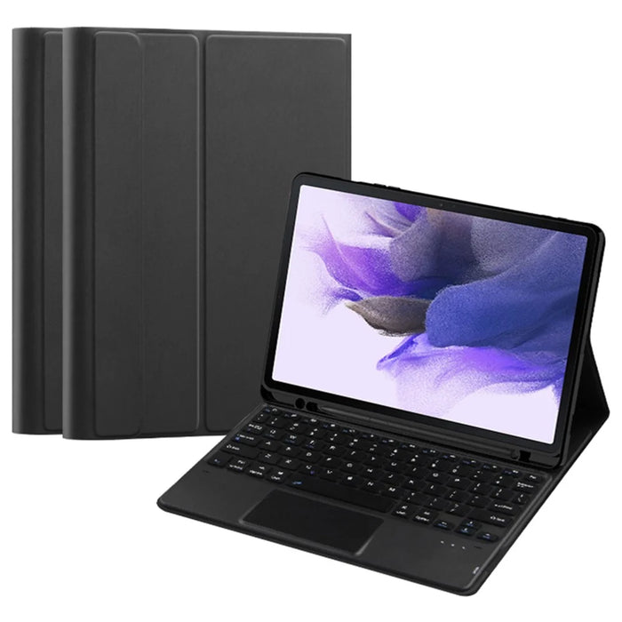 Stand Leather Case for Samsung Galaxy Tab S10+ / S9+  / S8+ / S7+ / S7 FE Detachable Keyboard with Pen Slot and Touchpad - 1
