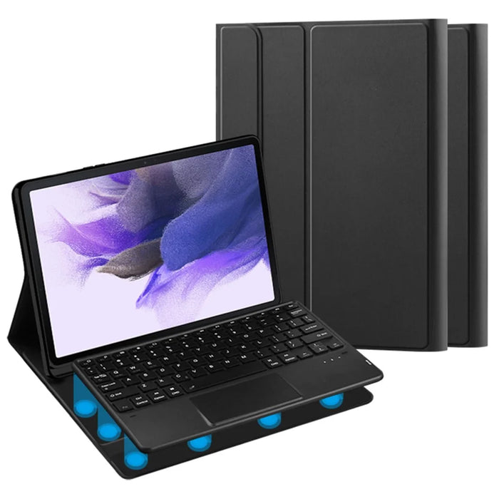 Stand Leather Case for Samsung Galaxy Tab S10+ / S9+  / S8+ / S7+ / S7 FE Detachable Keyboard with Pen Slot and Touchpad - 3