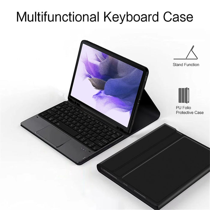 Stand Leather Case for Samsung Galaxy Tab S10+ / S9+  / S8+ / S7+ / S7 FE Detachable Keyboard with Pen Slot and Touchpad - 4