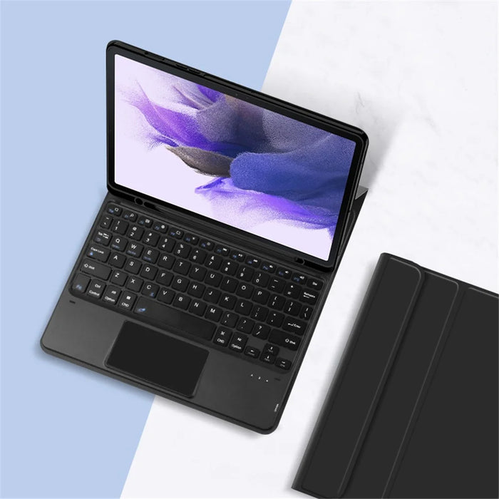 Stand Leather Case for Samsung Galaxy Tab S10+ / S9+  / S8+ / S7+ / S7 FE Detachable Keyboard with Pen Slot and Touchpad - 5