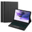 For Samsung Galaxy Tab S10+ / S9+  / S8+ / S7+ / S7 FE Backlight Touchpad Bluetooth-Compatible Keyboard with Pen Slot Leather Tablet Case - 1