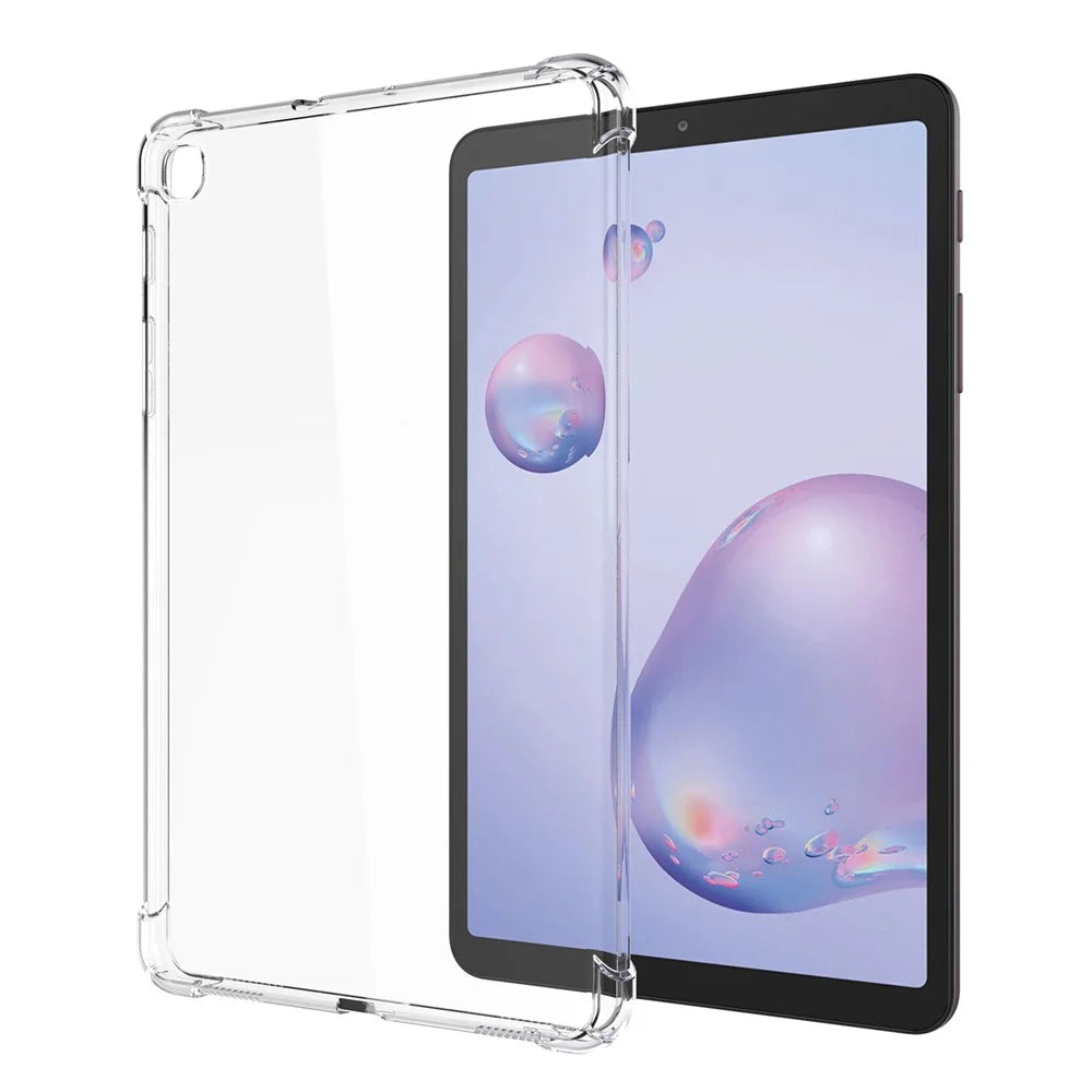 For Samsung Galaxy Tab A7 Lite 8.7-inch TPU Tablet Case Reinforced Corners Anti-drop Transparent Cover - 1