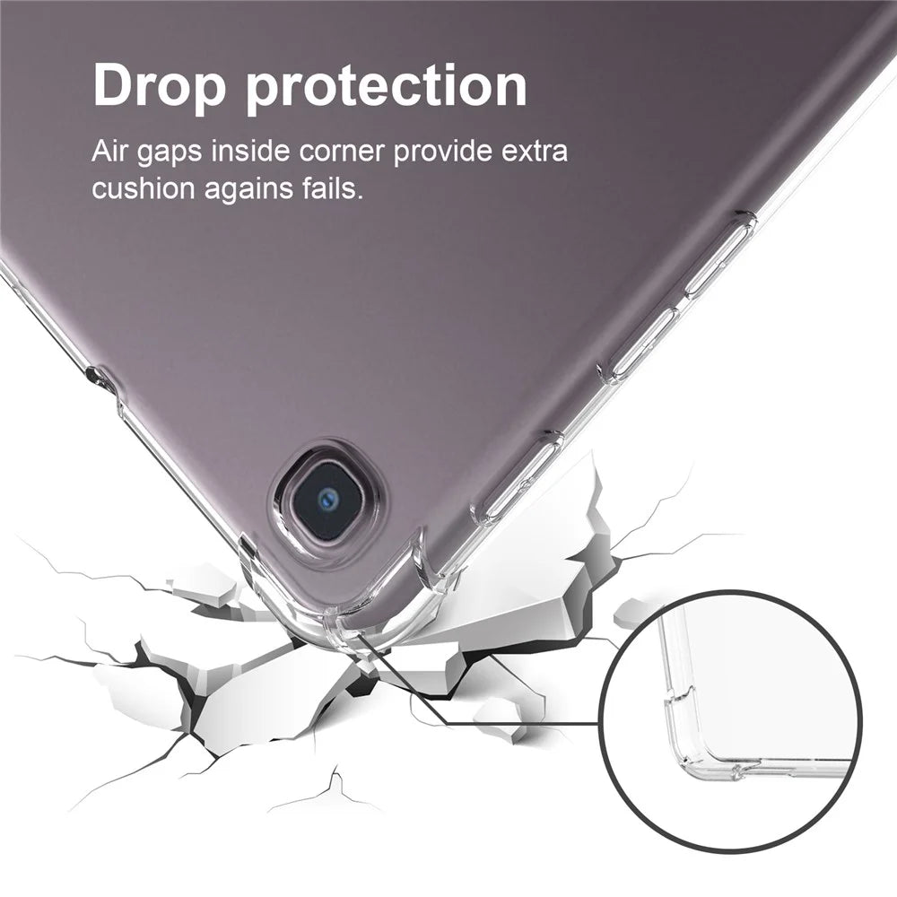 For Samsung Galaxy Tab A7 Lite 8.7-inch TPU Tablet Case Reinforced Corners Anti-drop Transparent Cover - 5