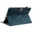 For Samsung Galaxy Tab S10+ / S9+ Imprinted Cute Tiger Pattern Tablet Case PU Leather Card Holder Stand Cover - Dark Blue - 3