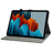 For Samsung Galaxy Tab S10+ / S9+ Imprinted Cute Tiger Pattern Tablet Case PU Leather Card Holder Stand Cover - Dark Blue - 4