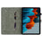 For Samsung Galaxy Tab S10+ / S9+ Imprinted Cute Tiger Pattern Tablet Case PU Leather Card Holder Stand Cover - Dark Blue - 5