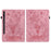 For Samsung Galaxy Tab S10 FE / S9 FE / S9 Stand Folio Case PU Leather Imprinted Cards Holder Tablet Cover - Pink - 2