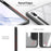 DUX DUCIS TOBY Series For Samsung Galaxy Tab S9+ PU Leather Tri-fold Stand Cover Auto Wake Sleep Tablet Case with Pencil Holder - Black - 4