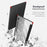 DUX DUCIS TOBY Series For Samsung Galaxy Tab S9+ PU Leather Tri-fold Stand Cover Auto Wake Sleep Tablet Case with Pencil Holder - Black - 5