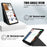 Tablet Case for Samsung Galaxy Tab S10 FE / S9 FE / S9 SM-X710 SM-X716B SM-X718U PU Leather Origami Stand Protective Cover - Black - 3