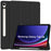 Tri-fold Stand Case for Samsung Galaxy Tab S10 Lite / S10 FE / S9 FE / S9 PU Leather Tablet Cover with Pen Slot - Black - 1