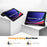 Tri-fold Stand Case for Samsung Galaxy Tab S10 Lite / S10 FE / S9 FE / S9 PU Leather Tablet Cover with Pen Slot - Black - 3