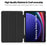 Tri-fold Stand Case for Samsung Galaxy Tab S10 Lite / S10 FE / S9 FE / S9 PU Leather Tablet Cover with Pen Slot - Black - 5