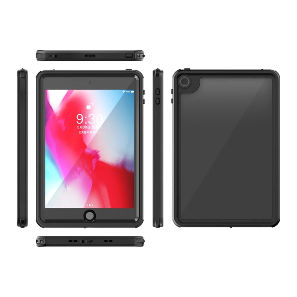 FS Tablet Waterproof Case for iPad mini (2019) 7.9 inch IP68 Full-Body Dustproof Protective Cover with Screen Protector - 7