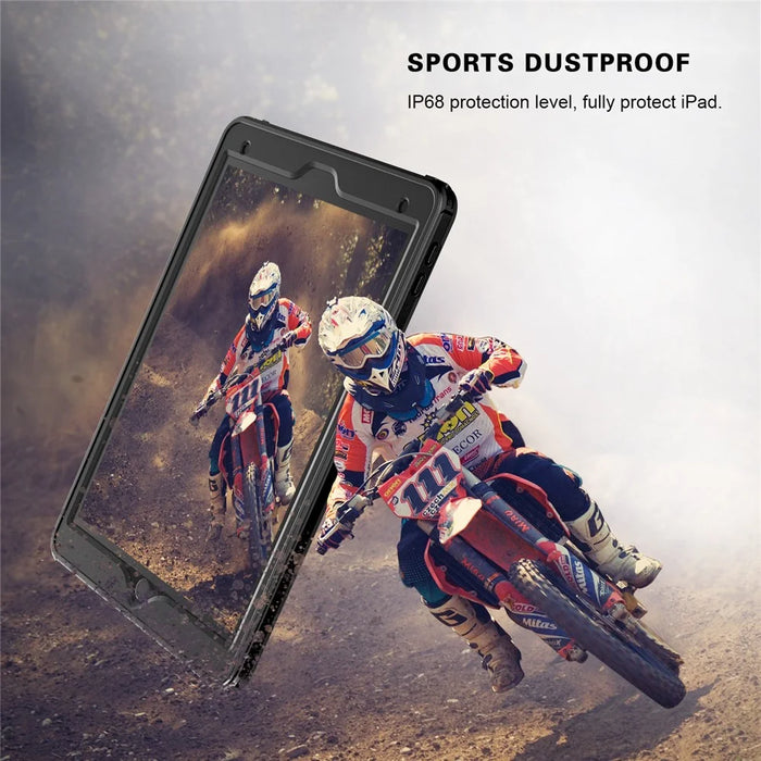 FS IP68 Waterproof Case for iPad 10.2 (2021) / (2020) / (2019) , Full Body Anti-Scratch Protective Tablet Cover with Screen Protector - 3