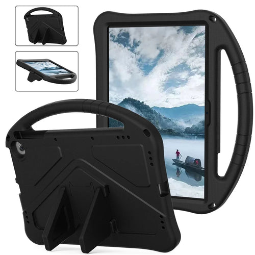 EVA Protective Cover for Amazon Fire Max 11 / Google Pixel Tablet , Grip Handle Kickstand Tablet Case - Black - 1