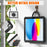 For iPad (2025) / 10.9 (2022) 360-Degree Rotating Kickstand PC+TPU Cover Shockproof Portable Tablet Case with Shoulder Strap - Black - 5