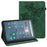 For Amazon Fire Max 11 PU Leather Wallet Tablet Case Imprinted Butterfly Stand Tablet Cover - Green - 1