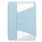 For Samsung Galaxy Tab S9+ PU Leather+Acrylic Tablet Case 360-Degree Rotating Stand Cover (without Keyboard) - Sky Blue - 7